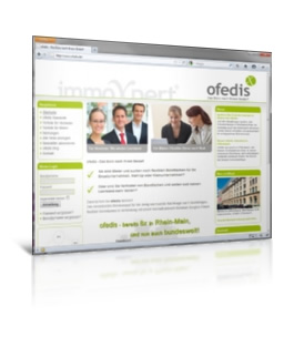 Immobilienportal ofedis, Onlineportal und Buchungstool